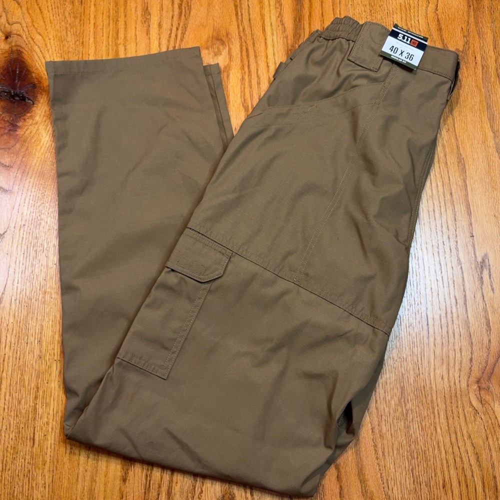 5.11 Tactical Taclite Pro Pant Mens 40x36 Battle Brown Cargo Ripstop 74273